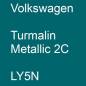 Preview: Volkswagen, Turmalin Metallic 2C, LY5N.